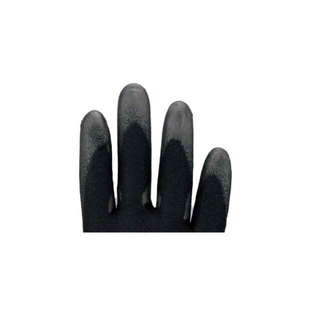 ASATEX Glove  size 9 black polyamide with soft polyurethane polyamide with soft polyurethane - Image 4