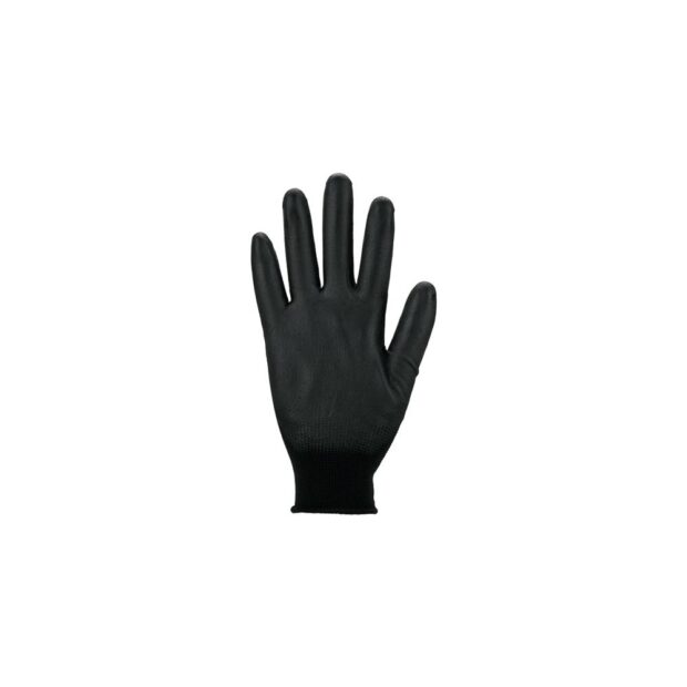 ASATEX Glove  size 9 black EN 388 PPE category II nylon with polyurethane - Image 2