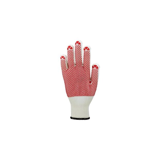 ASATEX Glove  size 10 red EN 388 PPE category II cotton (inner)/polyamide (outer) - Image 2