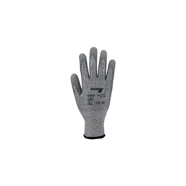 ASATEX Cut-resistant glove  size 8 grey EN 388 PPE category II HDPE w.polyurethane