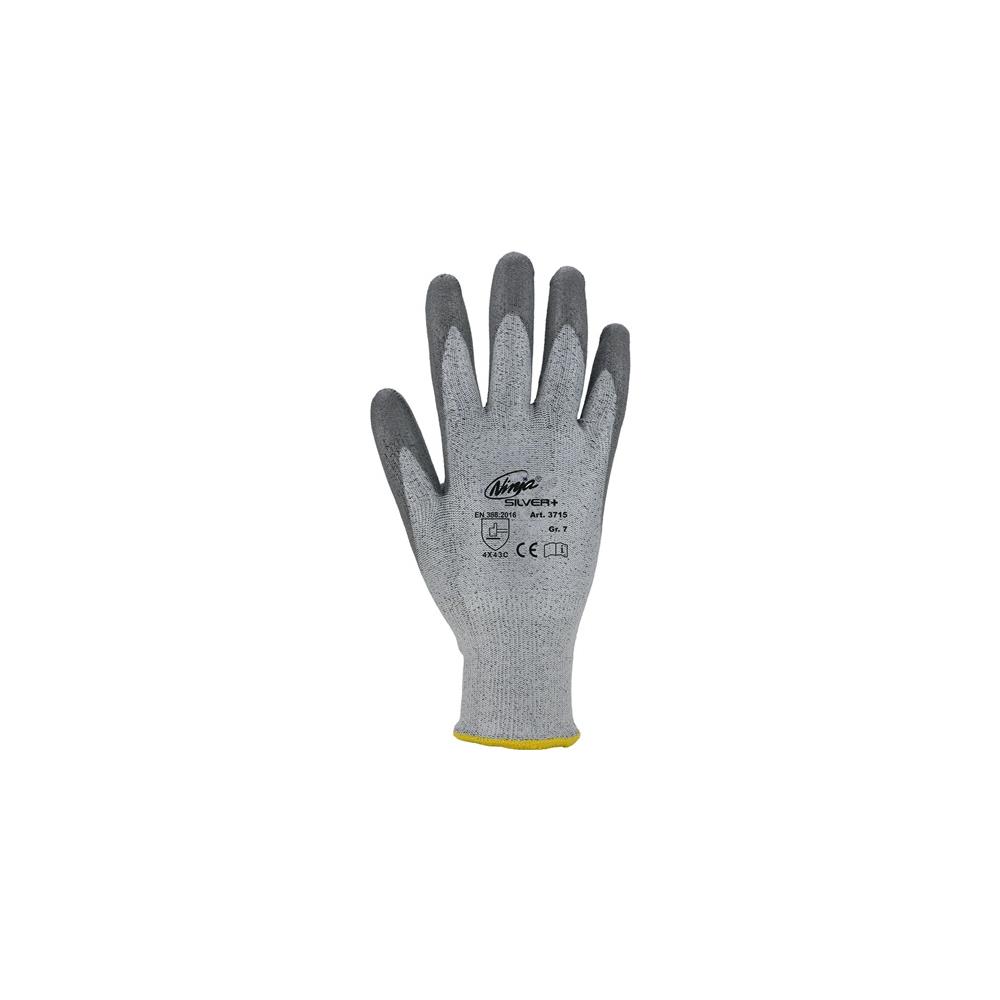 ASATEX Cut-resistant glove Ninja size 9 grey EN 388 PPE category II PE (HPPE) / PA / glass fibre / EL