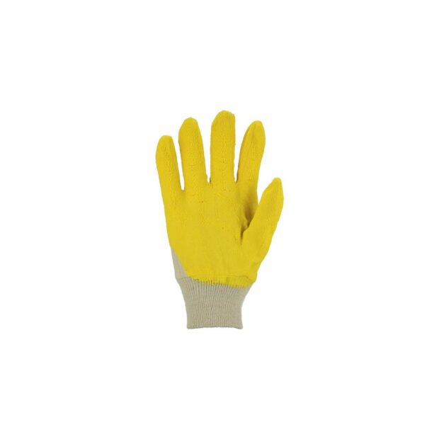 ASATEX Glove  size 10 yellow I PPE category I cotton with latex - Image 2