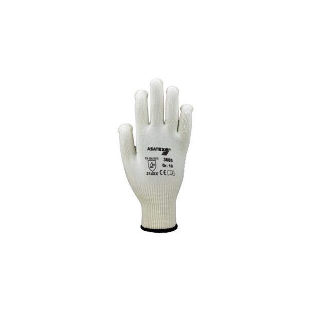 ASATEX Glove  size 9 red EN 388 PPE category II cotton (inner)/polyamide (outer)