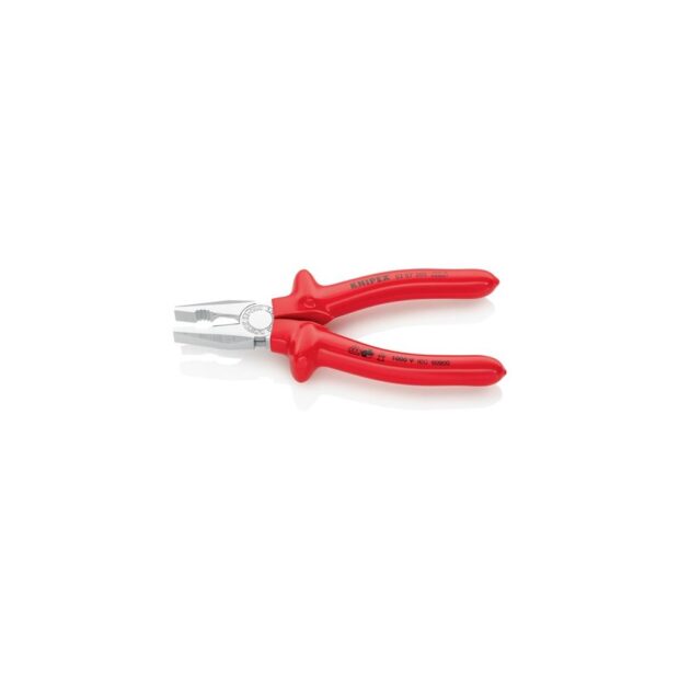 KNIPEX Universal pliers  length 200 mm dip-insulated chrome-plated VDE - Image 3