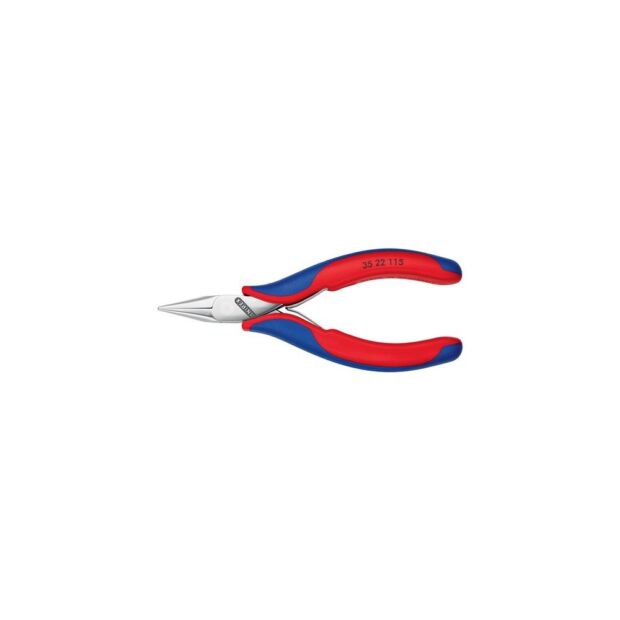 KNIPEX Electronic gripping pliers  overall length 115 mm flat-round jaws shape 2 multi-component handles - Image 2