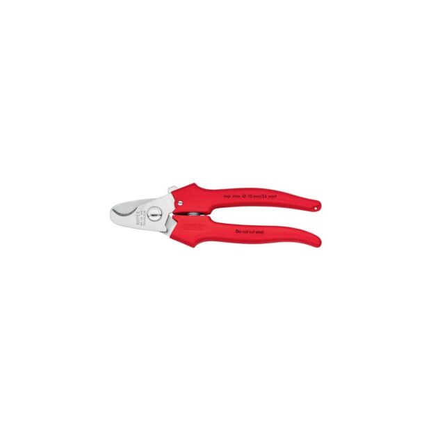 KNIPEX Cable shears  length 165 mm polished head plastic-coated