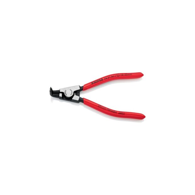 KNIPEX Outer fixing ring pliers A 11 for shaft diameter 10-25 mm 90 deg angled polished length 125 mm