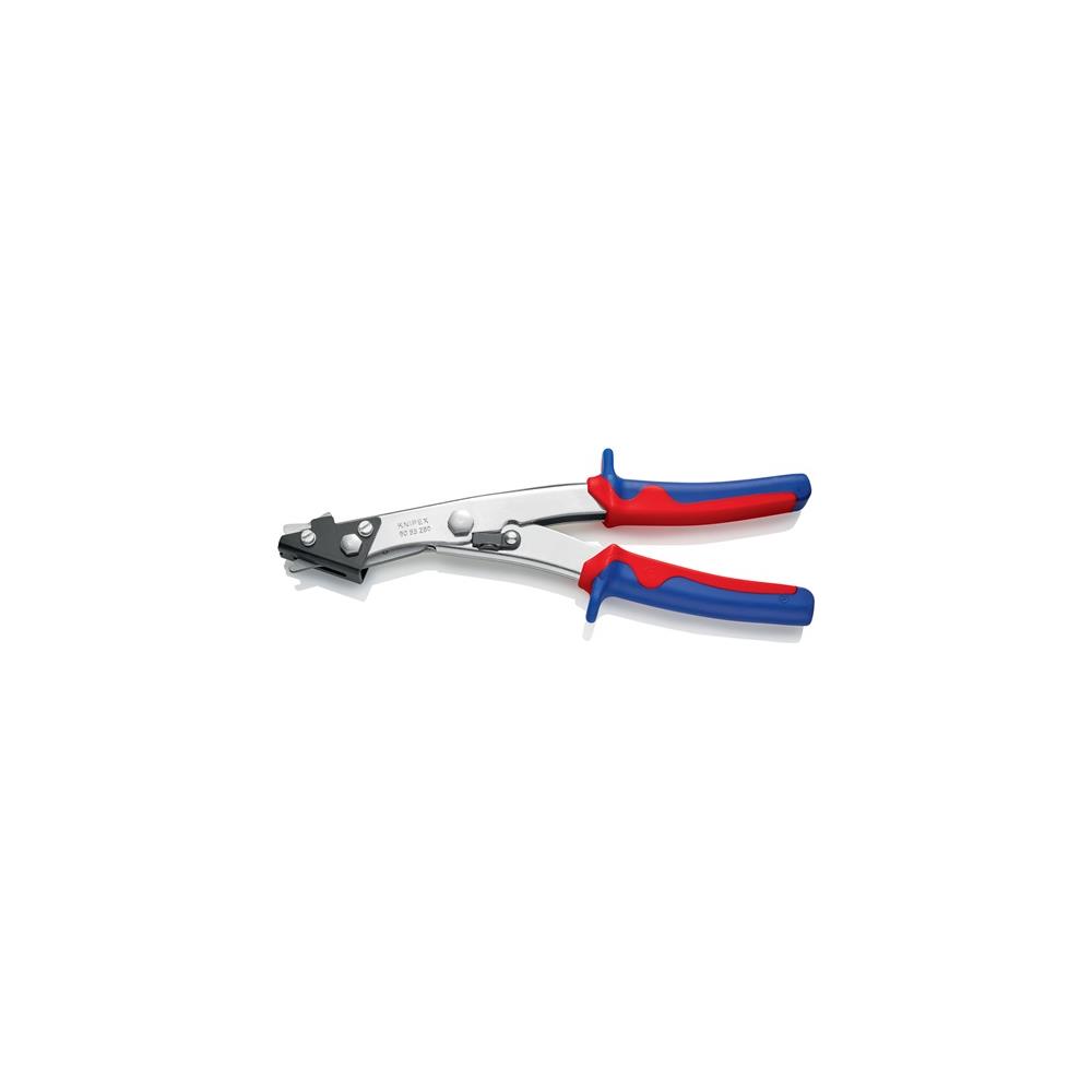 KNIPEX Plate nibbler overall length 280 mm cut width 2.7 mm nickel-plated multi-component handles