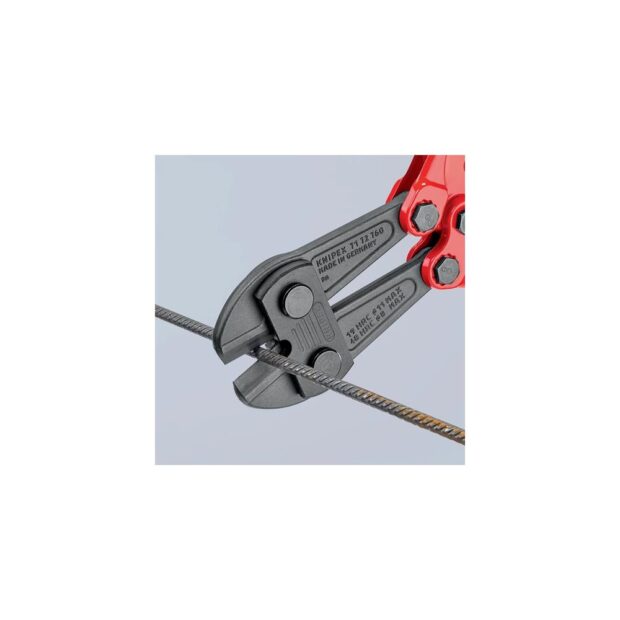 KNIPEX Bolt cutters  length 760 mm multi-component handles  soft 11 mm medium 9 mm hard 8 mm - Image 2