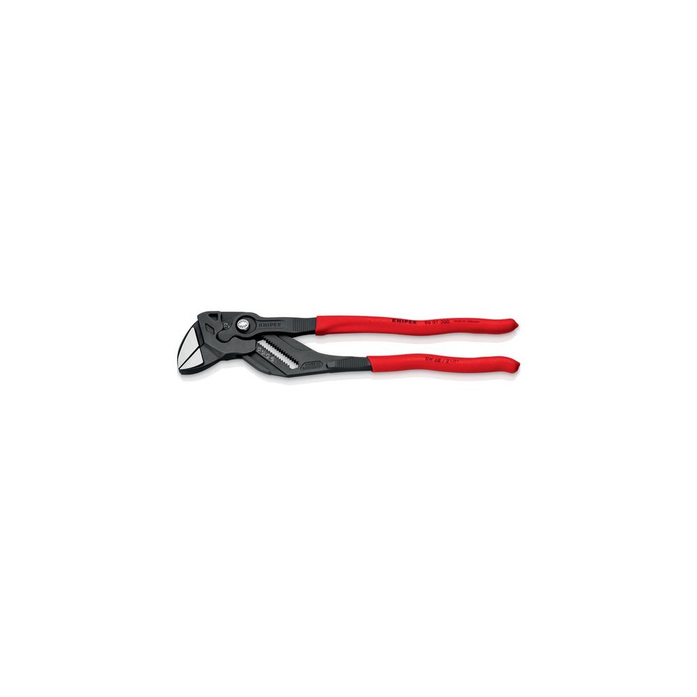 KNIPEX Pliers spanner length 300 mm black atramentised clamping width 68 mm plastic-coated