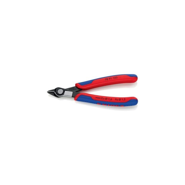 KNIPEX Electronic side cutter Super-Knips® length 125 mm shape 8 facet yes, very small burnished - Image 6