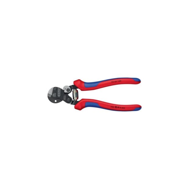 KNIPEX Wire rope shears  length 160 mm polished multi-component handles - Image 3