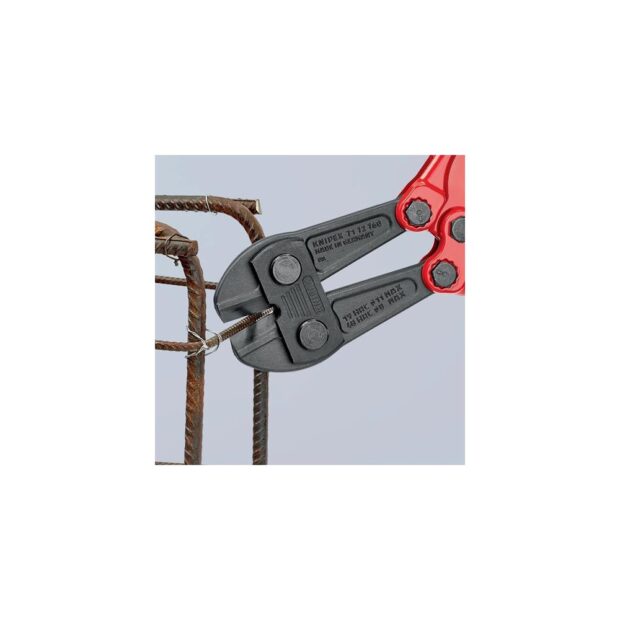 KNIPEX Bolt cutters  length 760 mm multi-component handles  soft 11 mm medium 9 mm hard 8 mm - Image 4