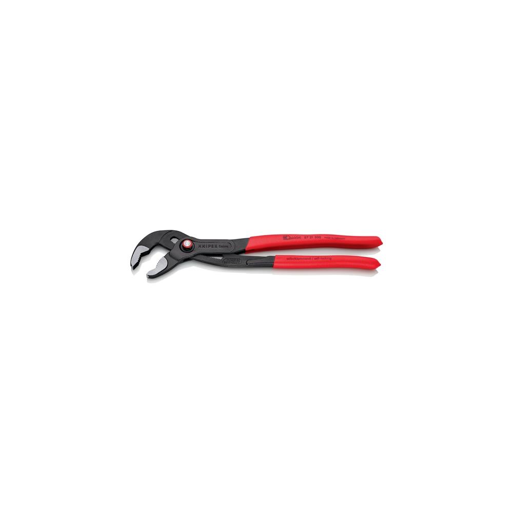 KNIPEX Water pump pliers Cobra® length 300 mm clamping width 60 mm polished plastic-coated Quick Set - Image 2