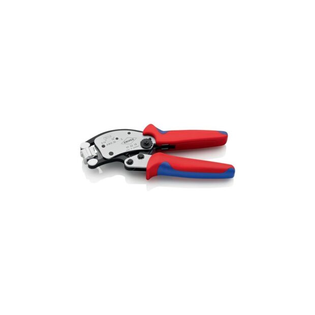 KNIPEX Crimping pliers Twistor16 overall length 200 mm 0.14-16 mm² burnished multi-component handles - Image 7