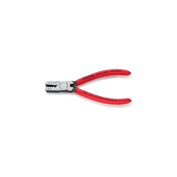 KNIPEX Wire end ferrule pliers  overall length 145 mm 0.25-2.5 (AWG 23-13) mm² polished plastic-coated - Image 5