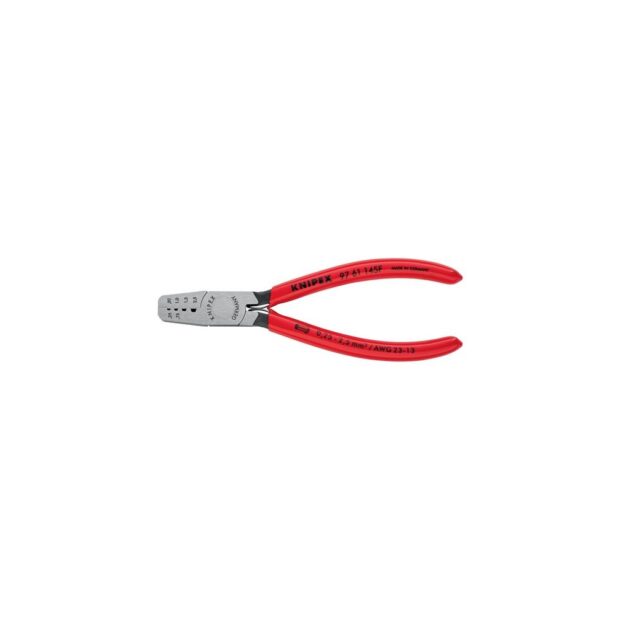 KNIPEX Wire end ferrule pliers  overall length 145 mm 0.25-2.5 (AWG 23-13) mm² polished plastic-coated - Image 3