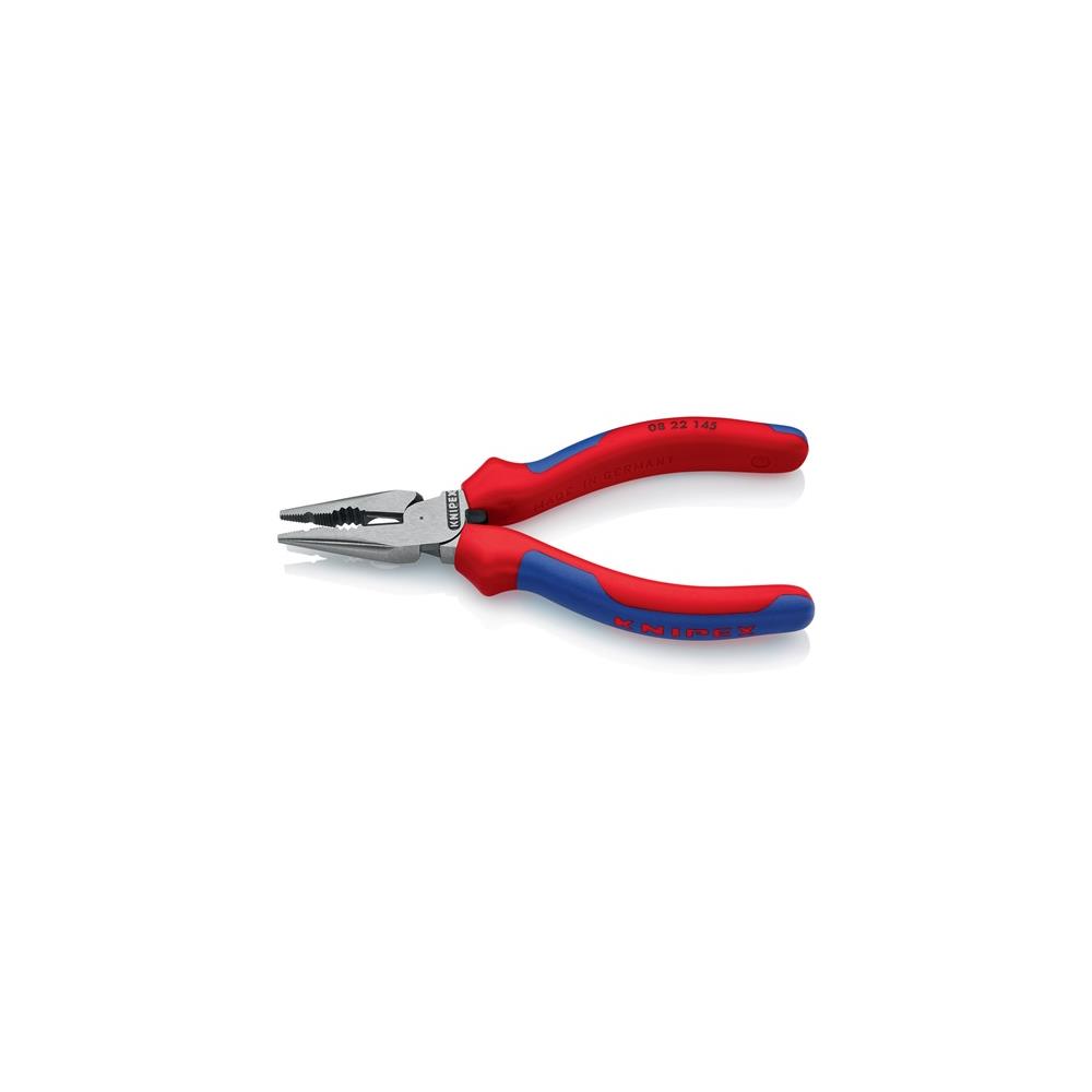 KNIPEX Needle-nose combination pliers length 145 mm polished multi-component handles black atramentised - Image 3