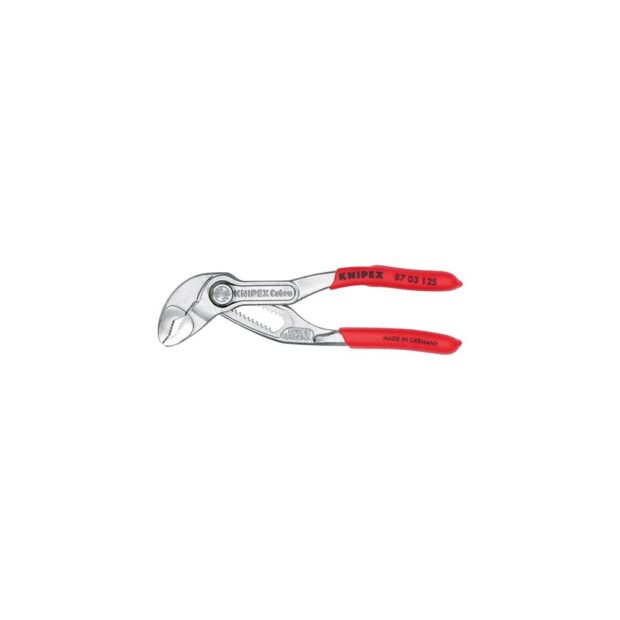 KNIPEX Water pump pliers Cobra® length 125 mm clamping width 27 mm chrome-plated plastic-coated - Image 3