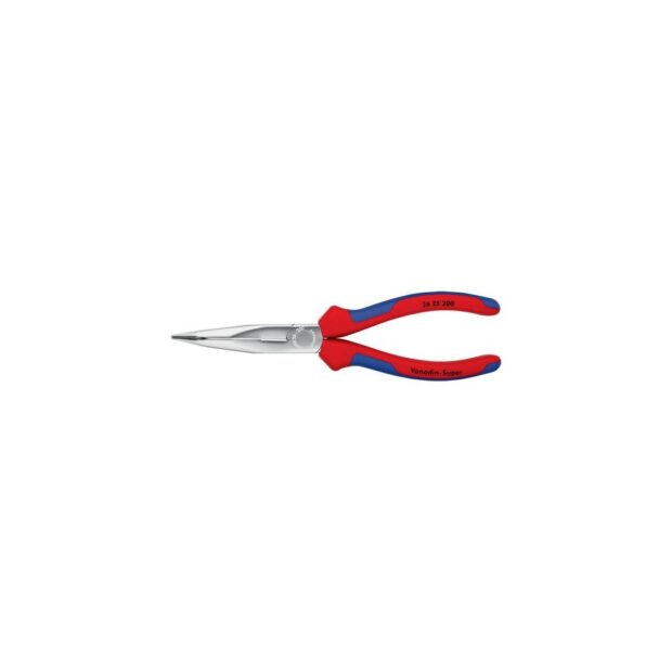 KNIPEX Needle-nose pliers  length 200 mm chrome-plated 40 deg angled multi-component handles - Image 3