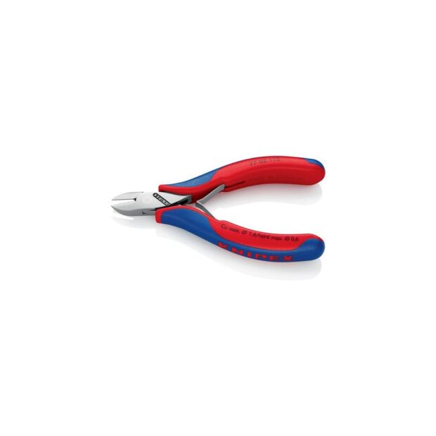 KNIPEX Electronic side cutter  length 115 mm shape 0 facet yes, small multi-component handles mirror polished - Image 4