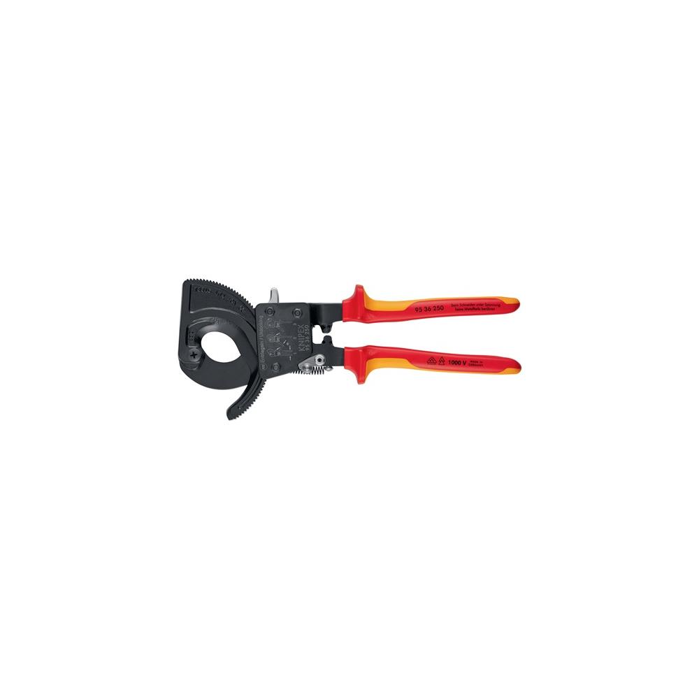 KNIPEX Cable cutter overall L 250 mm max. 32 (240 mm²) mm multi-component handles VDE - Image 3