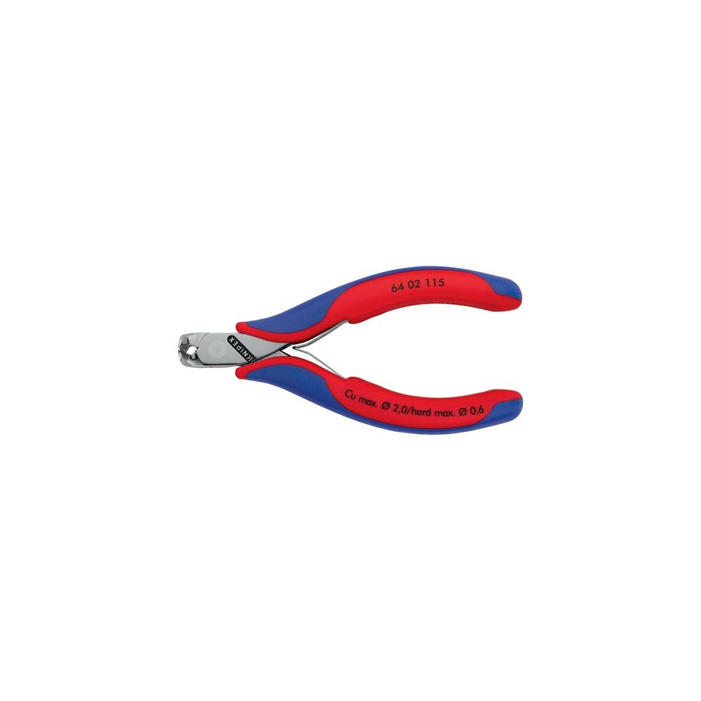 KNIPEX Electronic end cutter length 115 mm shape 0 facet yes, mirror polished multi-component handles - Image 4
