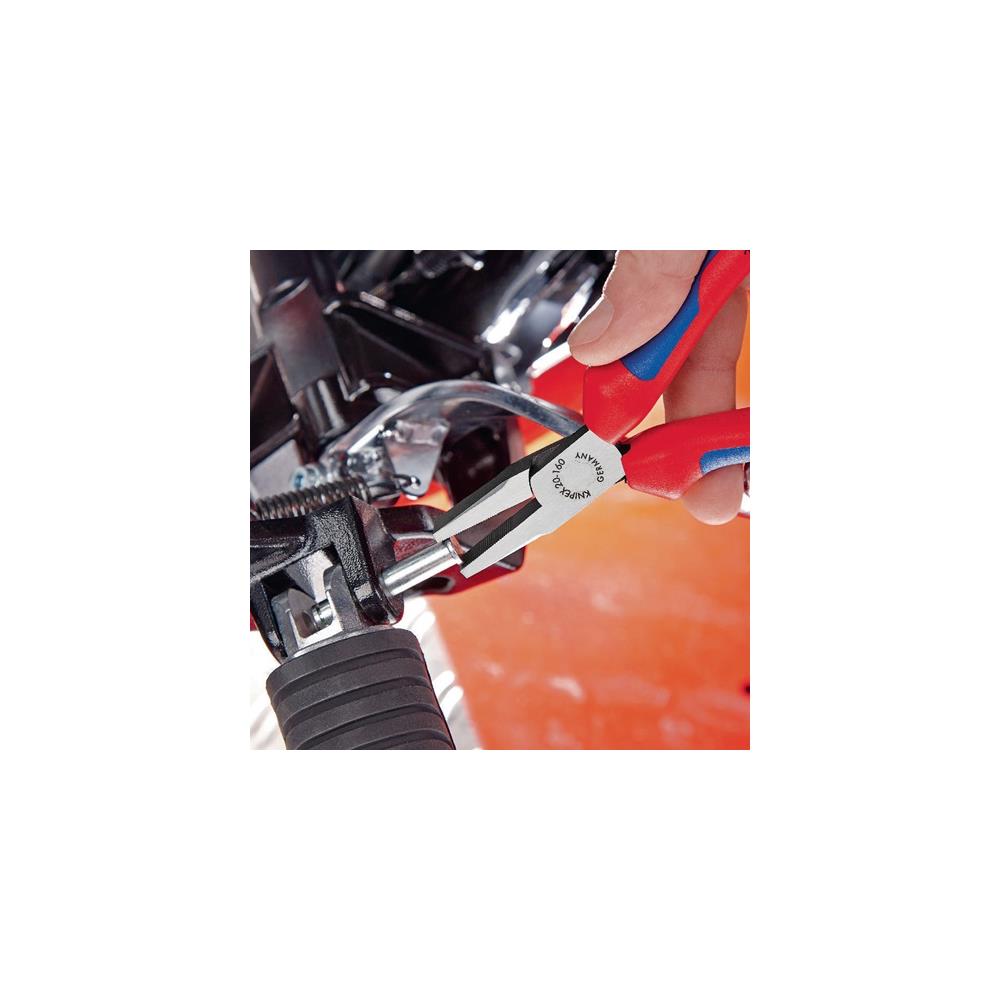 KNIPEX Flat nose pliers DIN ISO 5745 overall length 160 mm chrome-plated multi-component handles - Image 4