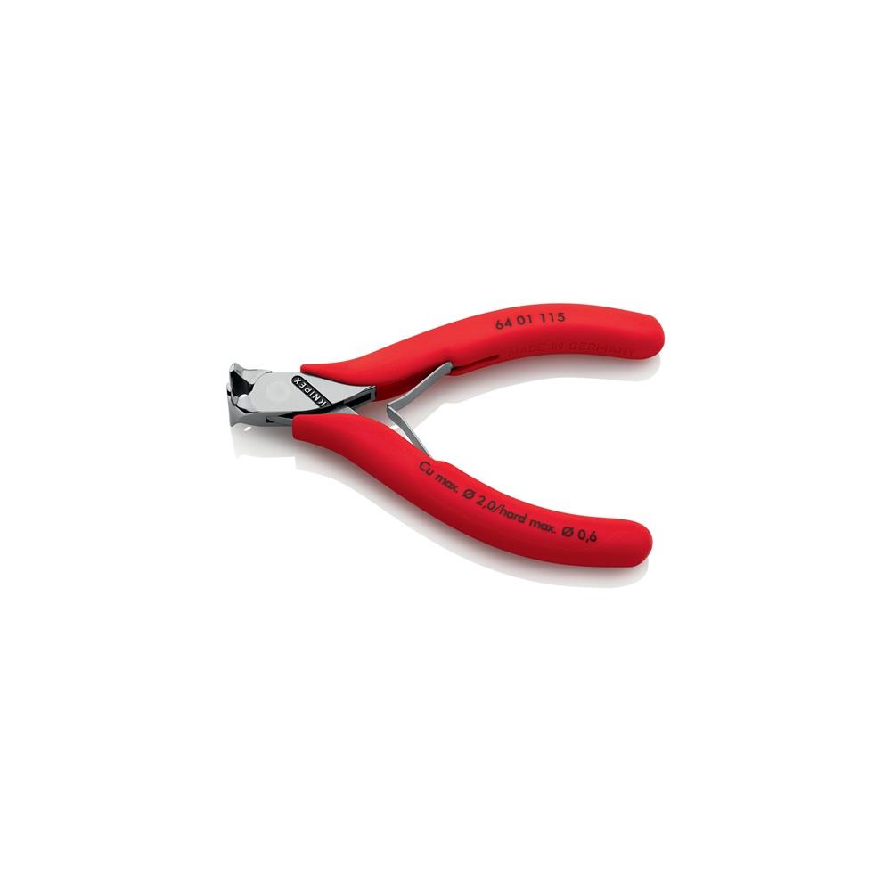 KNIPEX Electronic end cutter length 115 mm shape 0 facet yes, mirror polished plastic-coated - Image 3