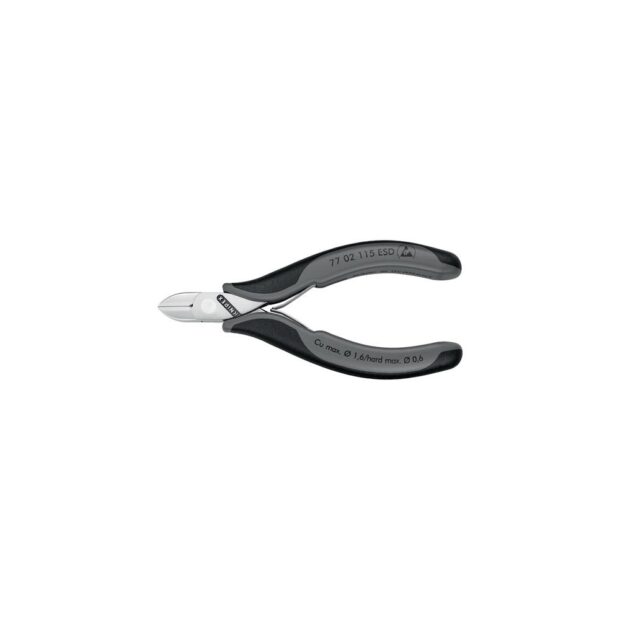 KNIPEX Electronic side cutter  length 115 mm shape 0 facet yes, small mirror polished - Image 5