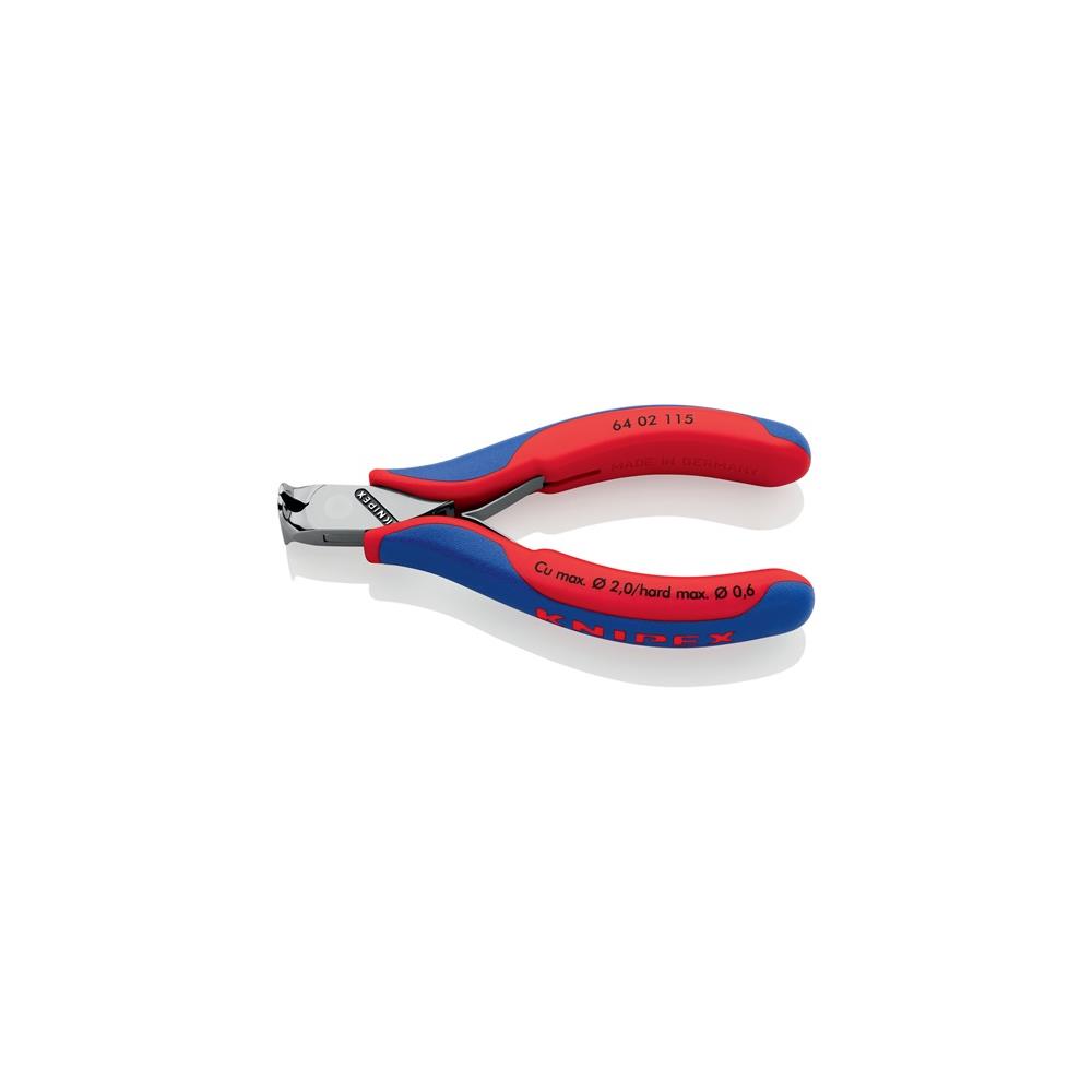 KNIPEX Electronic end cutter length 115 mm shape 0 facet yes, mirror polished multi-component handles