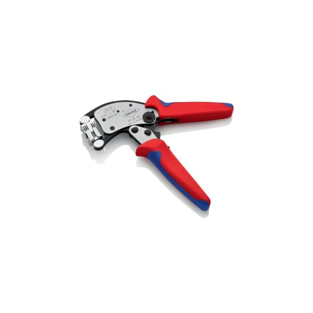 KNIPEX Crimping pliers Twistor16 overall length 200 mm 0.14-16 mm² burnished multi-component handles - Image 3