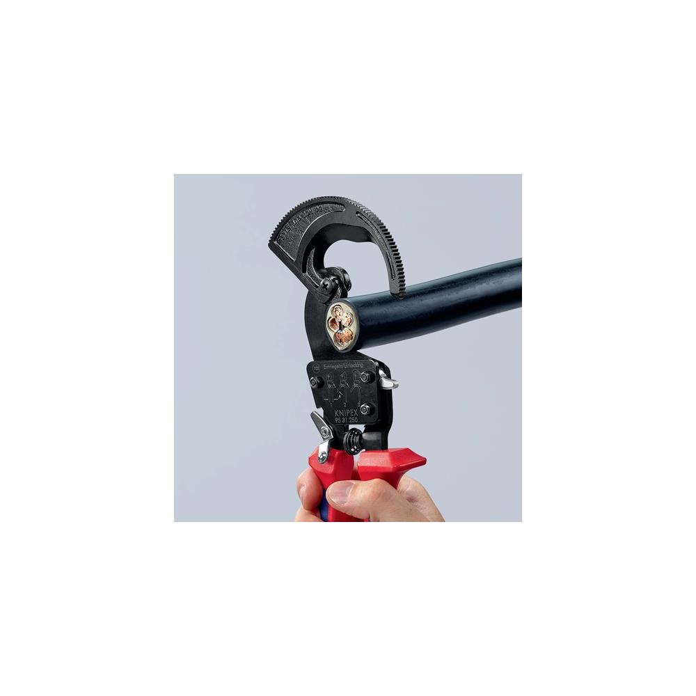 KNIPEX Cable cutter overall L 250 mm max. 32 (240 mm²) mm multi-component handles - Image 13