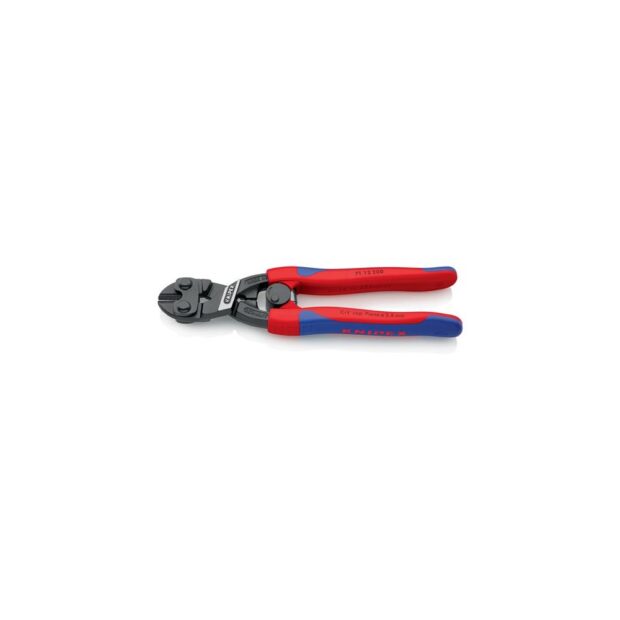 KNIPEX Compact bolt cutter CoBolt length 200 mm multi-component handles straight shape 1 without recess soft 6 mm medium 5.2 mm hard 4 mm