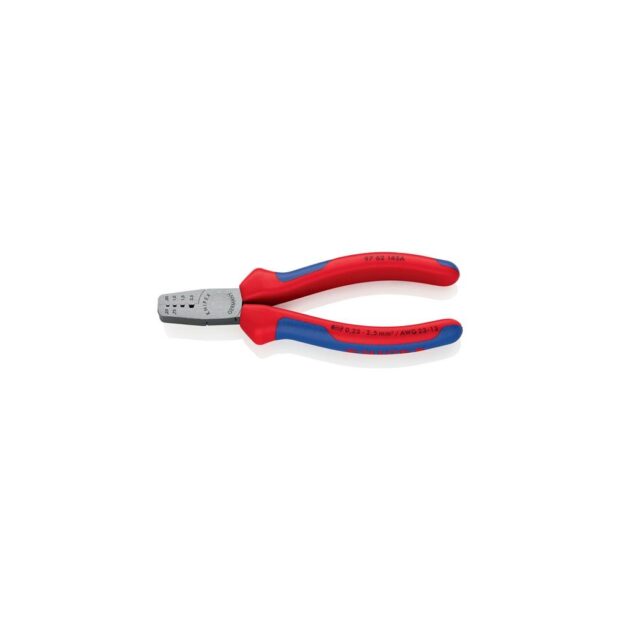 KNIPEX Wire end ferrule pliers  overall length 145 mm 0.25-2.5 (AWG 23-13) mm² polished multi-component handles