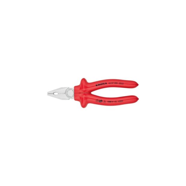 KNIPEX Universal pliers  length 200 mm dip-insulated chrome-plated VDE - Image 2