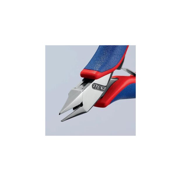 KNIPEX Electronic side cutter  length 115 mm shape 4 facet yes, small multi-component handles mirror polished - Image 3