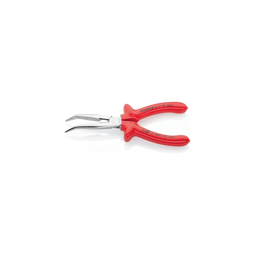 KNIPEX Needle-nose pliers length 200 mm shape 2 40 deg angled VDE dip-insulated - Image 2