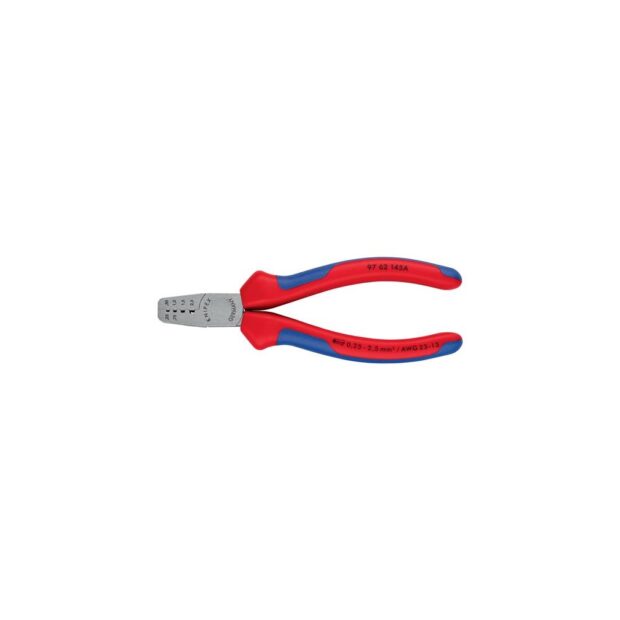 KNIPEX Wire end ferrule pliers  overall length 145 mm 0.25-2.5 (AWG 23-13) mm² polished multi-component handles - Image 5