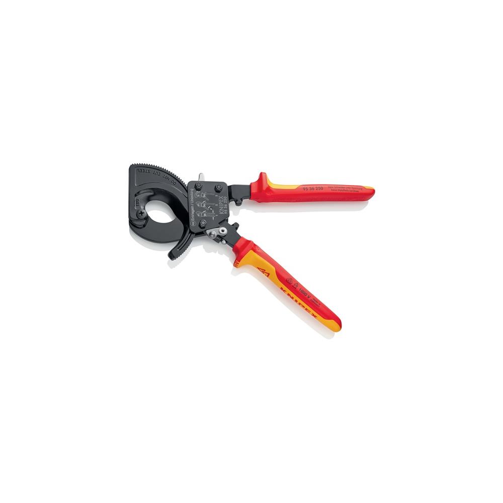 KNIPEX Cable cutter overall L 250 mm max. 32 (240 mm²) mm multi-component handles VDE - Image 2