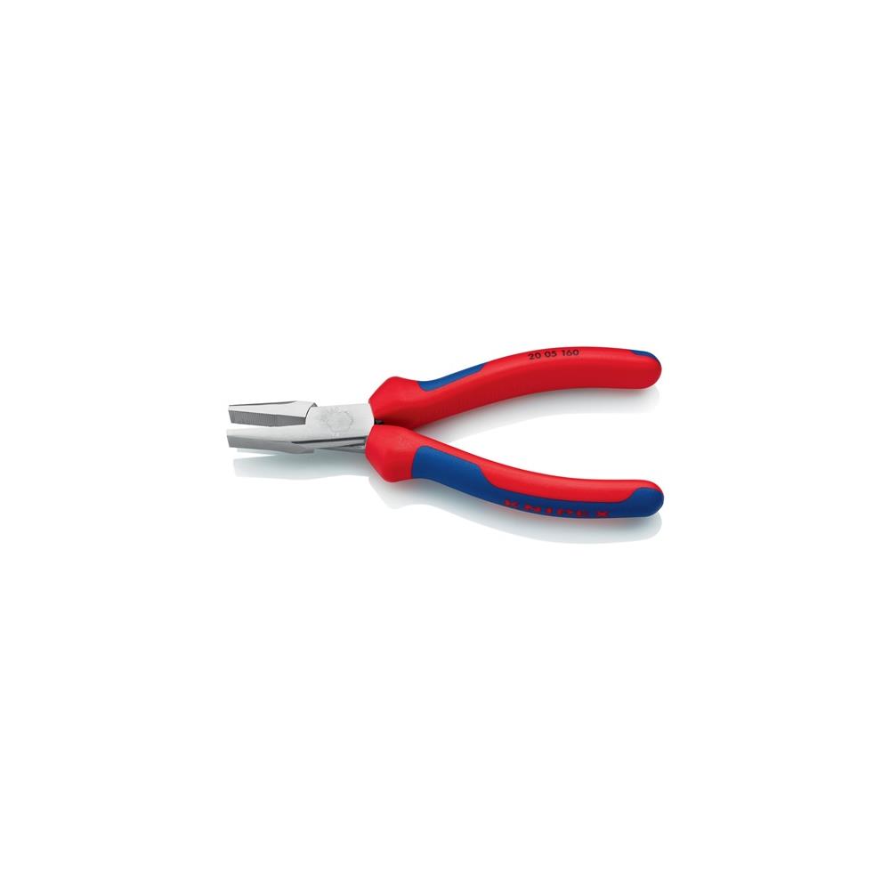 KNIPEX Flat nose pliers DIN ISO 5745 overall length 160 mm chrome-plated multi-component handles - Image 3