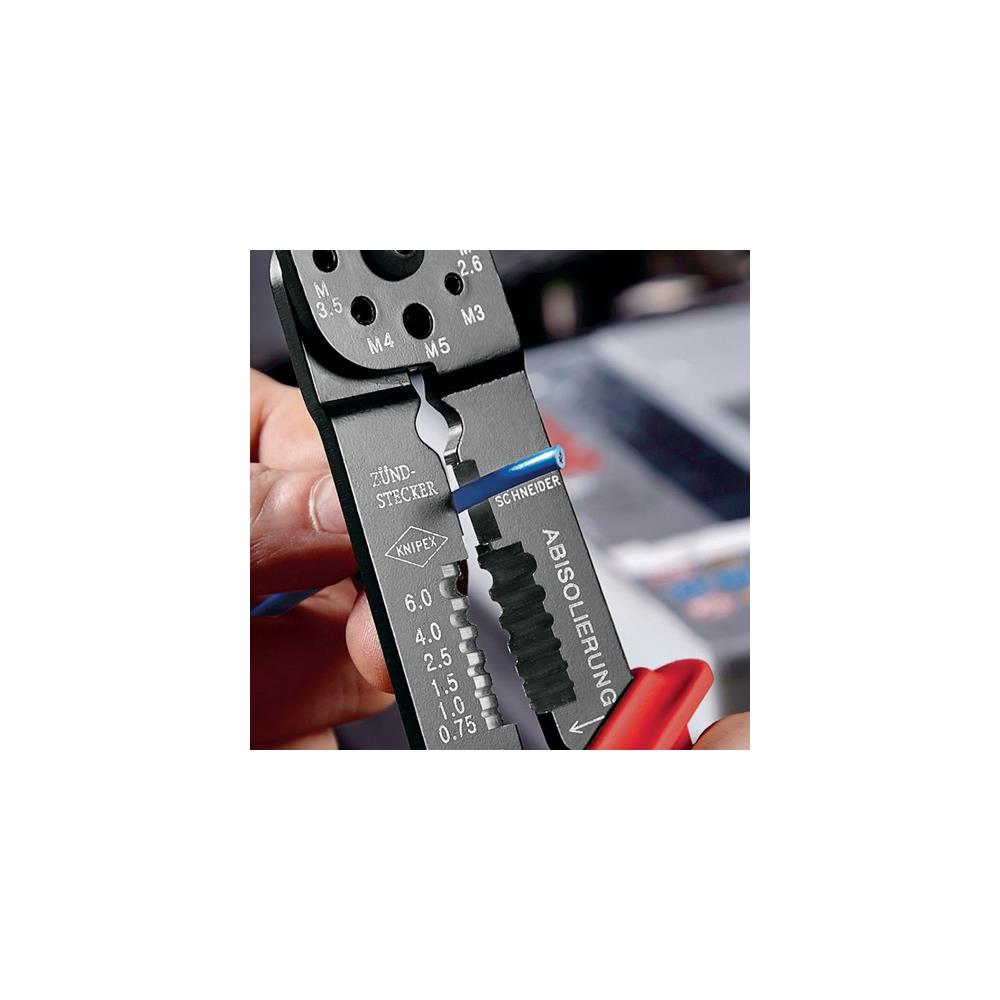 KNIPEX Crimping pliers length 240 mm 0.5-6(AWG 20-10)/0.5-2.5 (AWG 20-13) mm² - Image 3