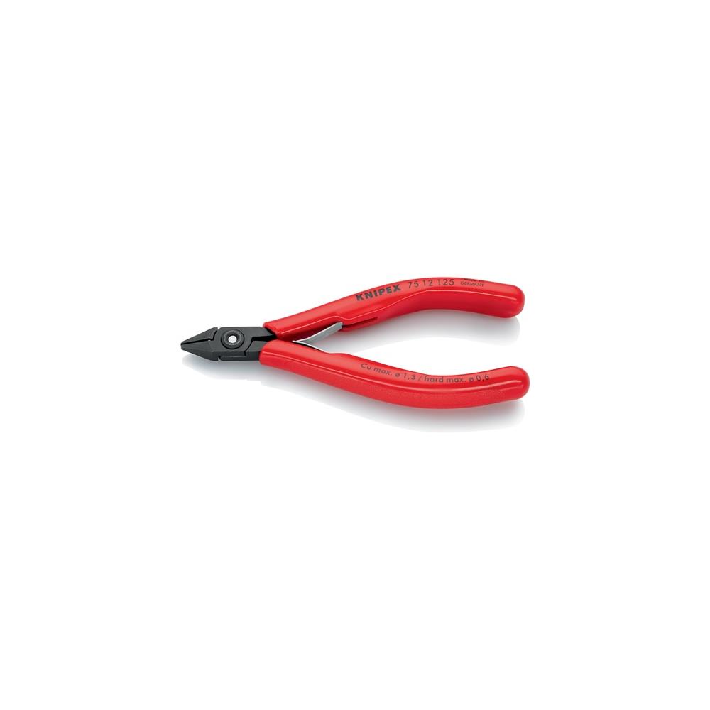 KNIPEX Electronic side cutter length 125 mm shape 1 facet yes - Image 4