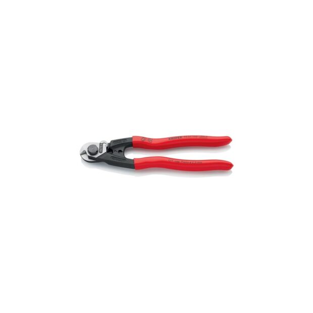 KNIPEX Wire rope shears  length 190 mm polished plastic-coated - Image 3