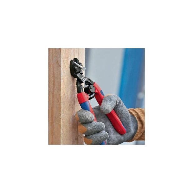 KNIPEX Compact bolt cutter CoBolt length 200 mm multi-component handles 20 deg shape 2 w/o recess soft 6 mm medium 5.2 mm hard 4 mm - Image 6