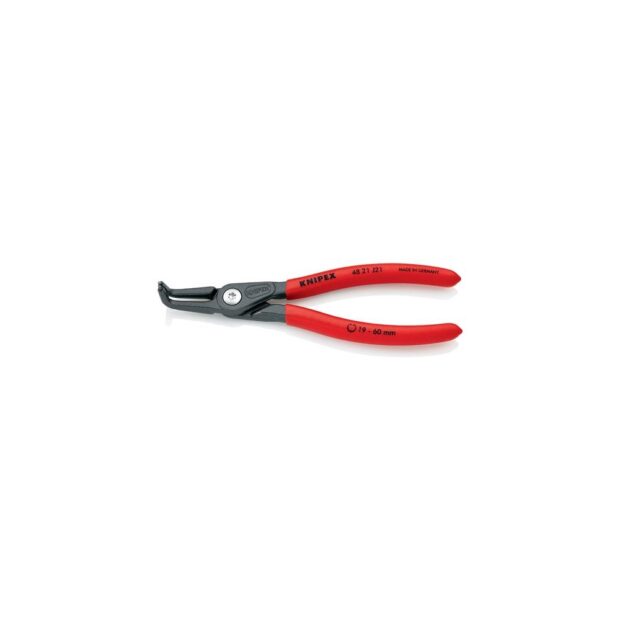 KNIPEX Precision circlip pliers J 21 for bore diameter 19-60 mm plas.-coat.atrament. length 165 mm