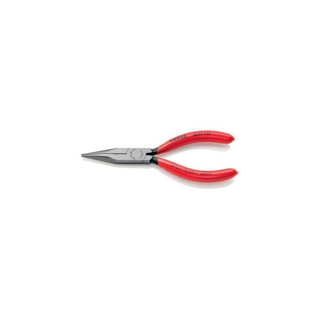 KNIPEX Long-nose pliers  overall length 140 mm shape 2 polished head plastic-coated