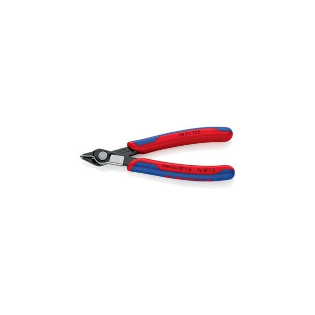 KNIPEX Electronic side cutter Super-Knips® length 125 mm shape 7 facet no special tool steel, burnished - Image 3