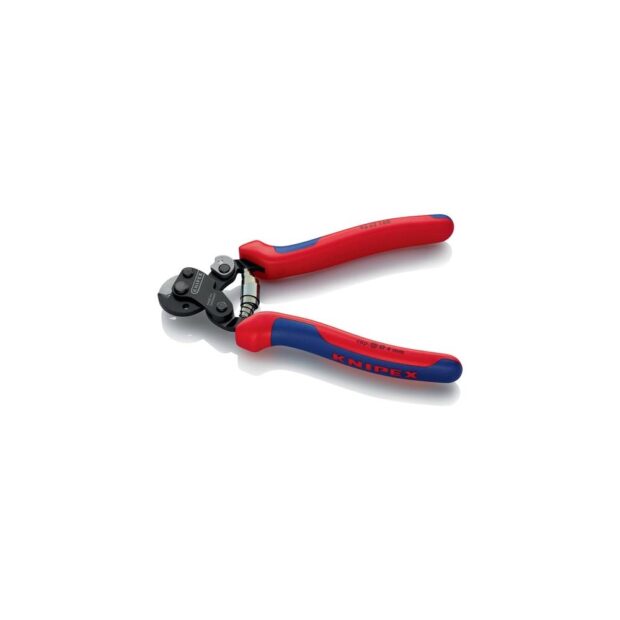 KNIPEX Wire rope shears  length 160 mm polished multi-component handles - Image 2