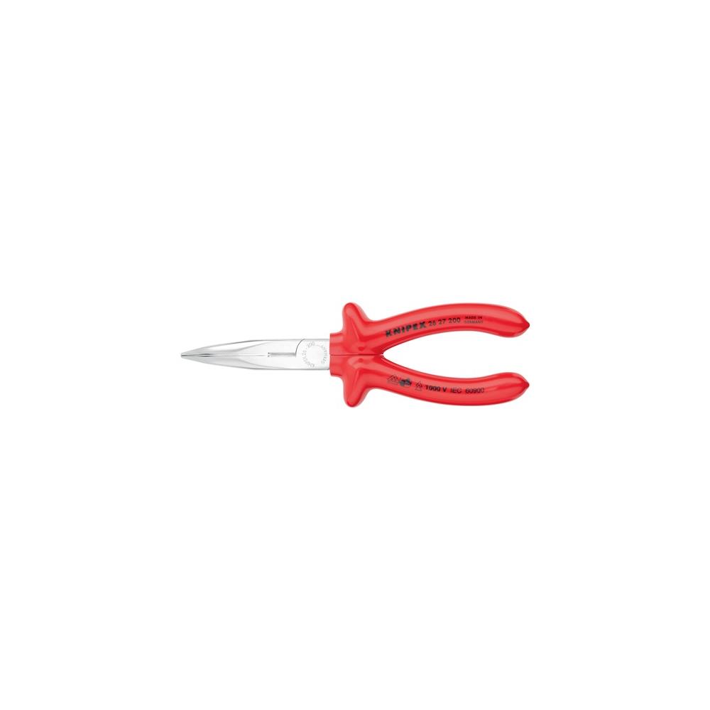 KNIPEX Needle-nose pliers length 200 mm shape 2 40 deg angled VDE dip-insulated - Image 3